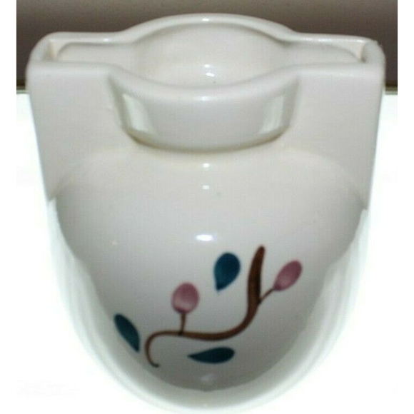 Puritan Slip Ware Pottery - Branch w/ Red & Green Dot - Pot / Vase - Unmarked - Picture 3 of 4